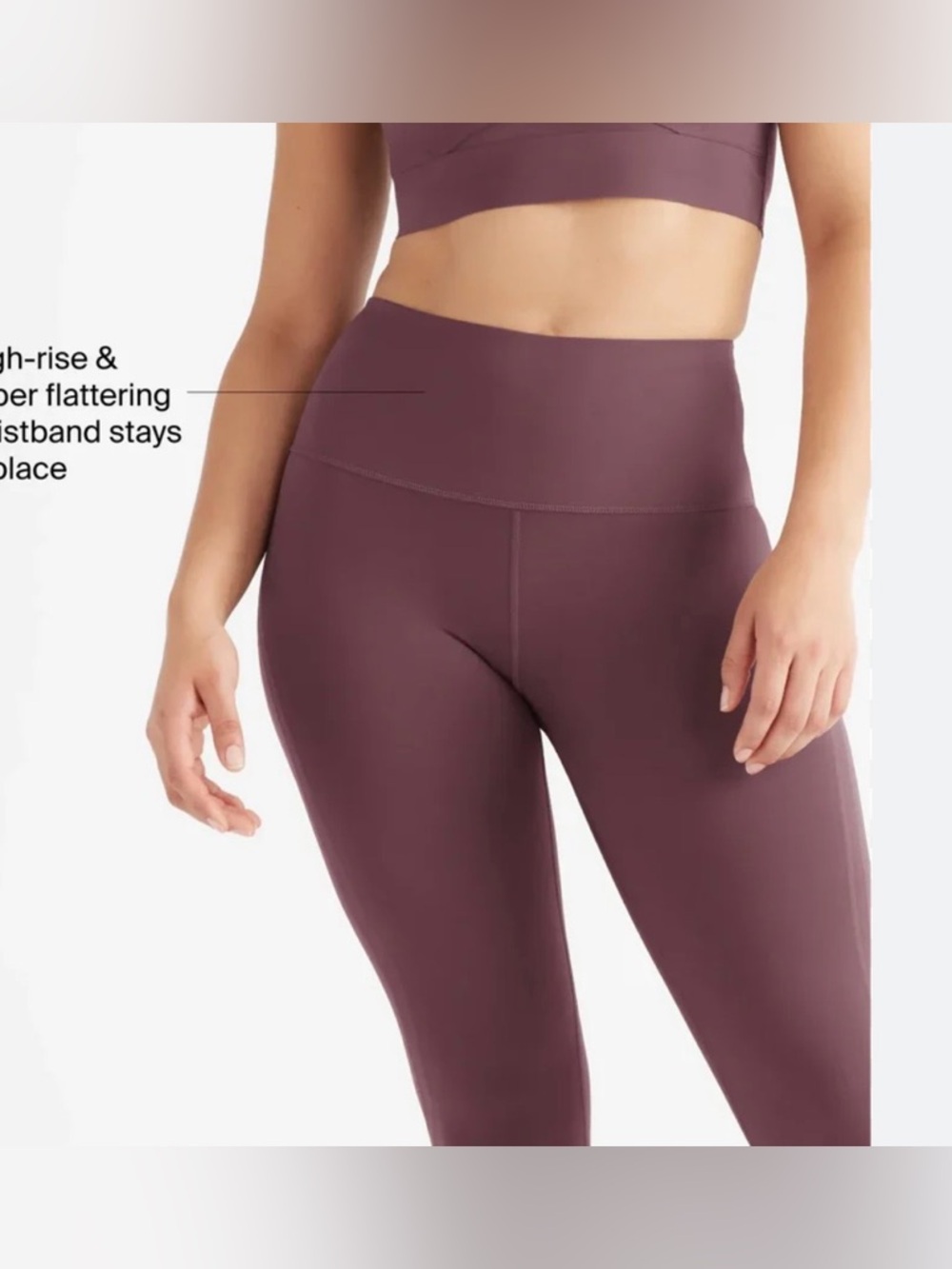 Knix HiTouch™️ High Rise Legging Size Medium EUC Rosewood